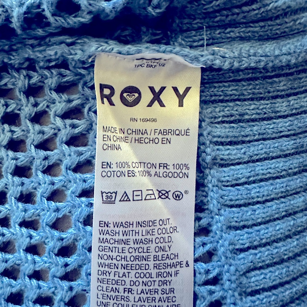 Roxy Blue Knit Sweater NWT - Picture 9 of 9